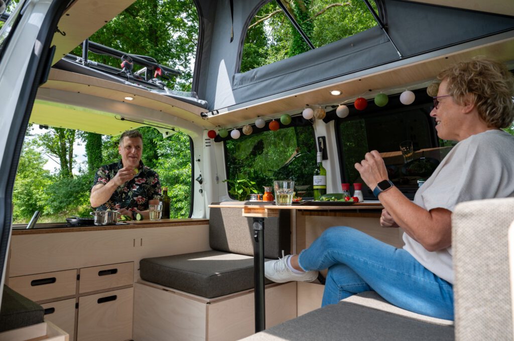 Het interieur van een Ventje camper